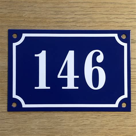 french blue metal house numbers|french house number plates.